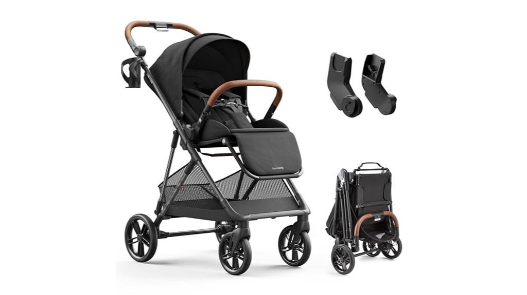 luxurious carbon fiber stroller