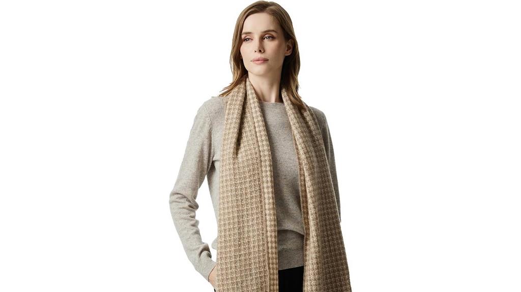 luxurious cashmere winter scarf