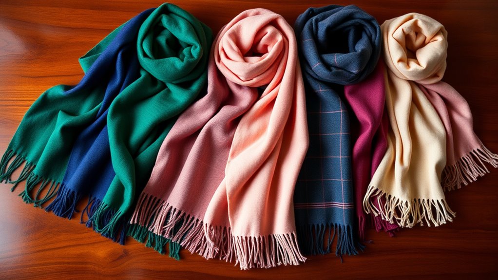 luxurious cashmere winter scarves