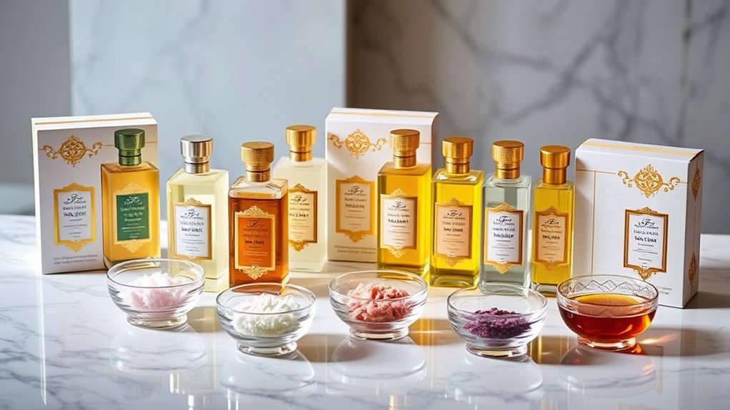 luxury bath oil sets