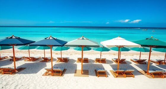 luxury beach umbrella options