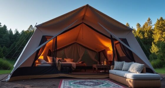 luxury camping tent options