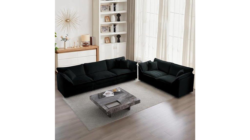 luxury cloud couch set
