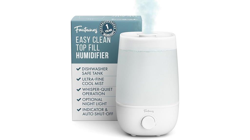 luxury cool mist humidifier