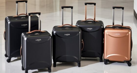 luxury durable travel luggage