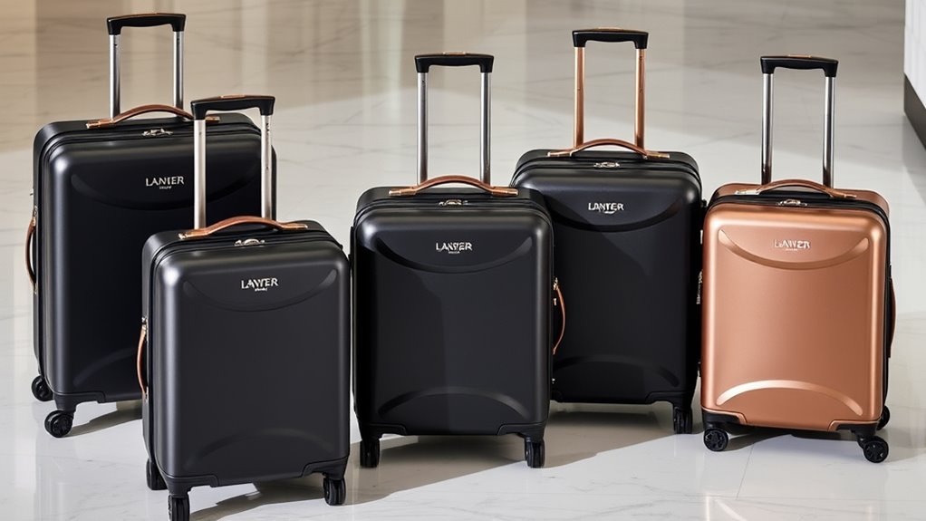 luxury durable travel luggage