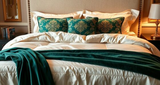 luxury king bed bedding