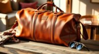 luxury leather travel bags