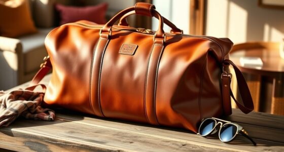 luxury leather travel bags