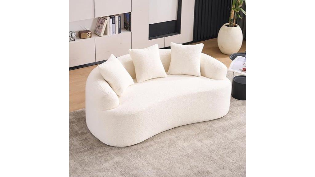 luxury plush chenille loveseat