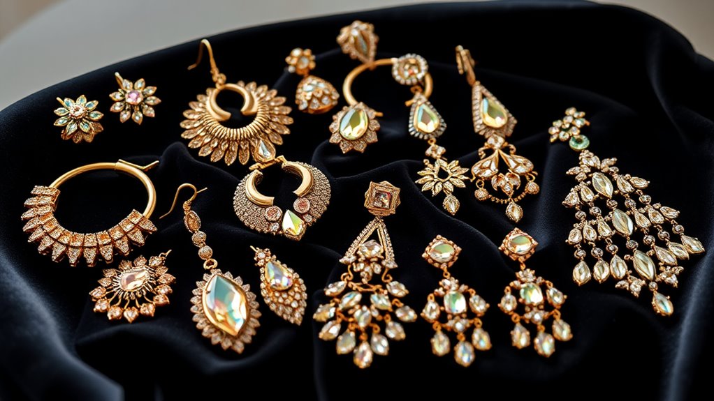 luxury statement earrings collection