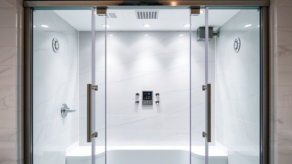 luxury steam shower options