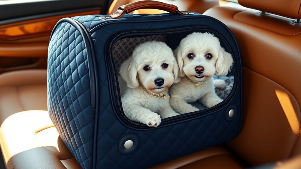 luxury travel dog carriers