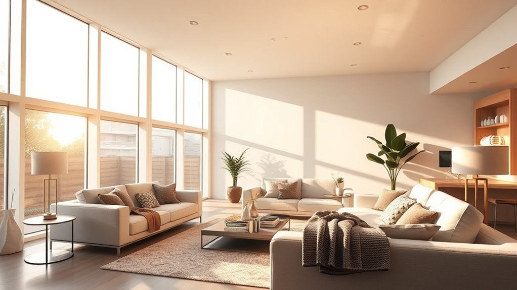 maximize natural and layered lighting