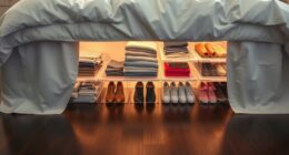 maximize space with under bed storage