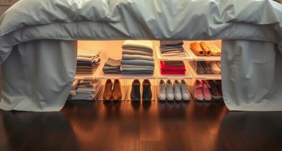 maximize space with under bed storage