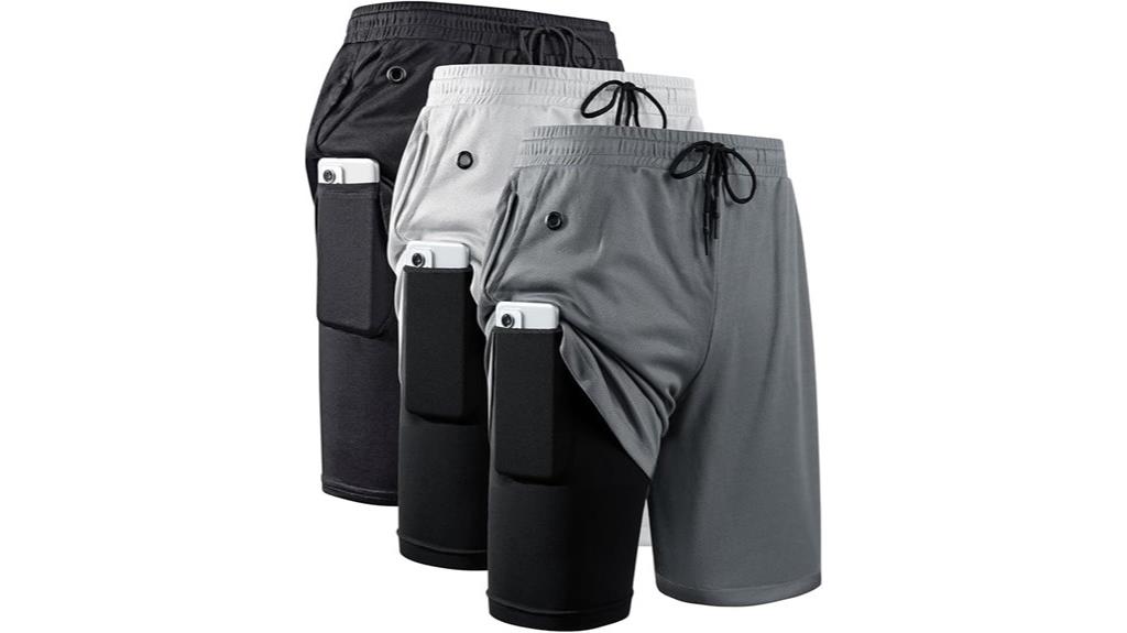 men s dual purpose athletic shorts