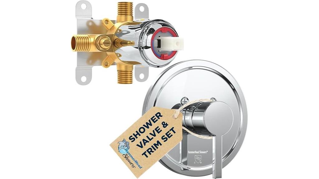 metal single handle shower kit