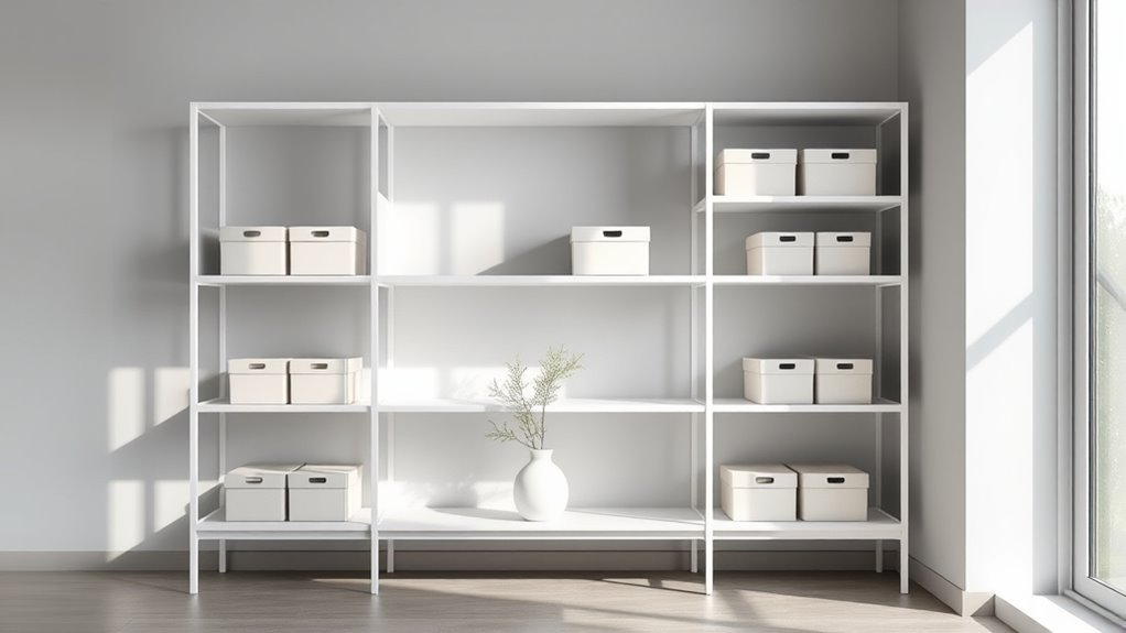 minimalist decluttering and storage