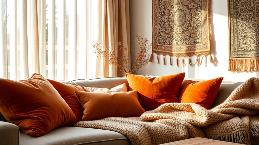 mix textures for warmth