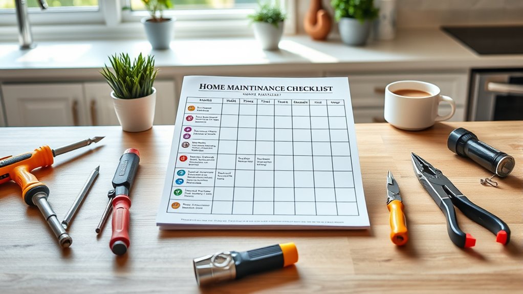 monthly home maintenance checklist