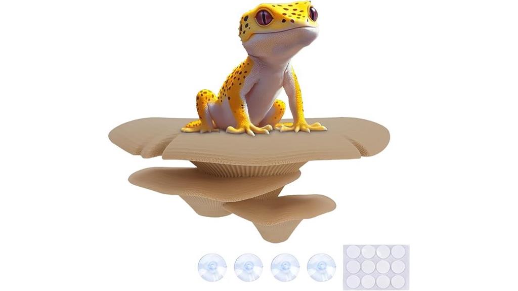 mushroom reptile fish decor