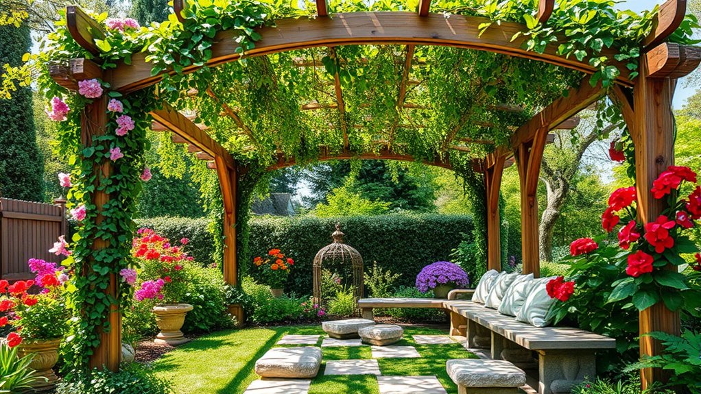 natural shaded garden retreat