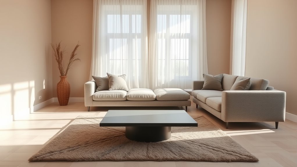 neutral tones evoke calmness