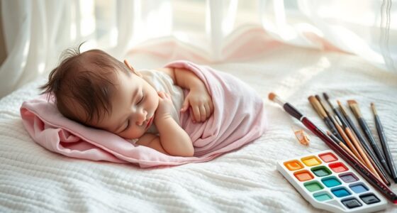 newborn focused creative activity