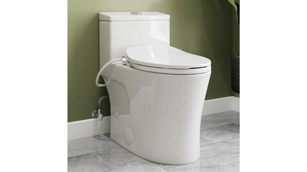 one piece toilet bidet