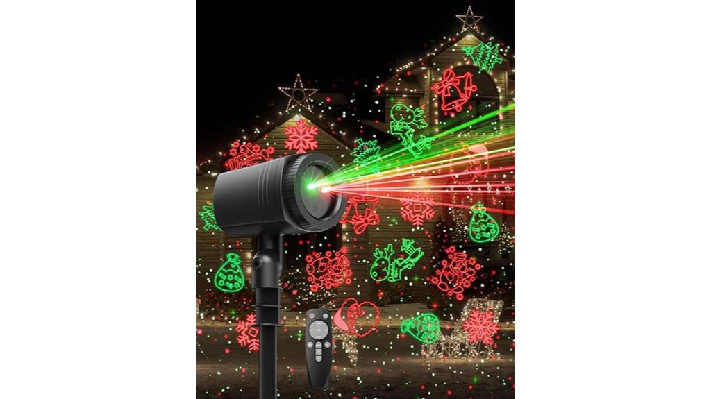 outdoor christmas laser projector