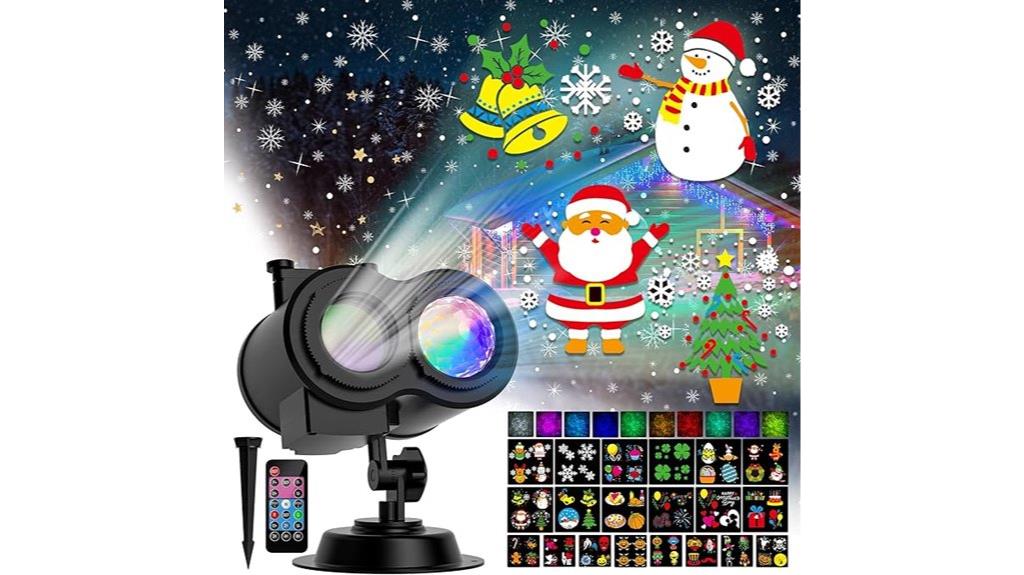 outdoor holiday projector lights