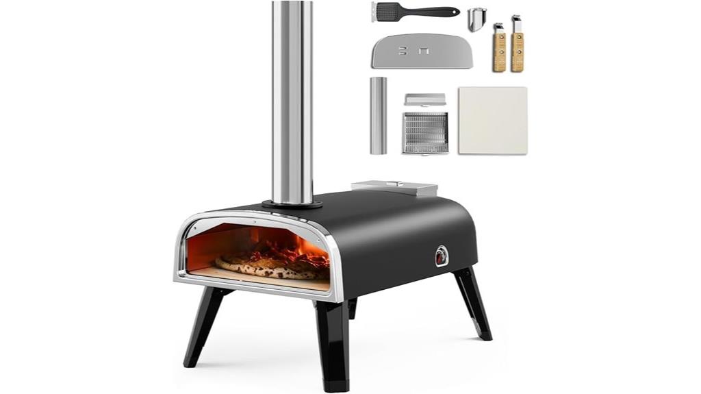 outdoor stainless steel pizza oven