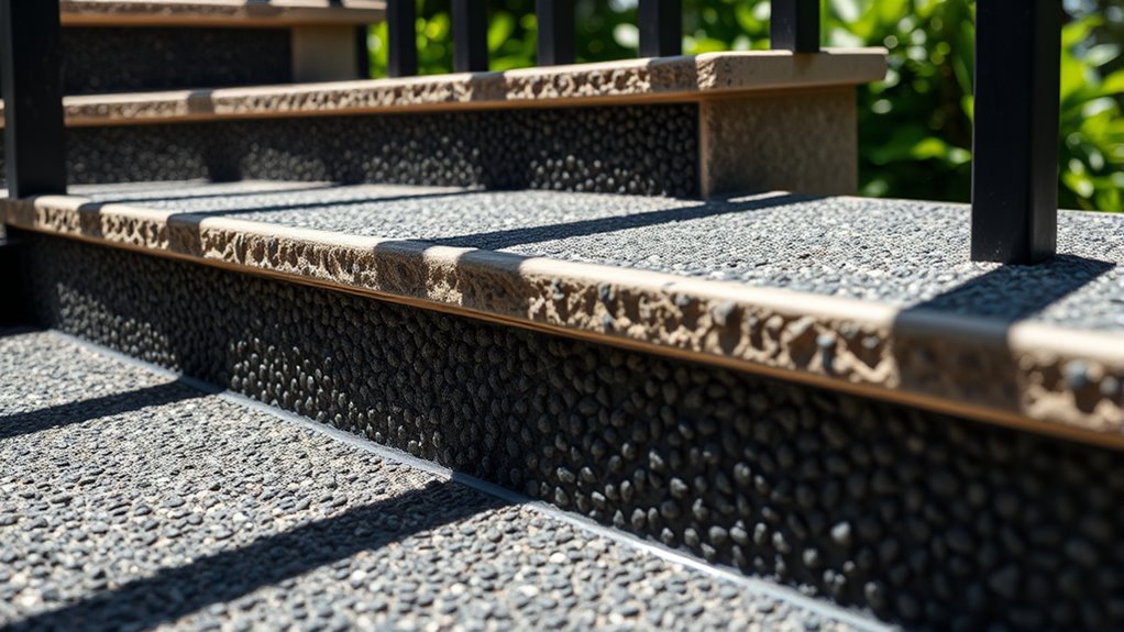 outdoor step safety surfaces