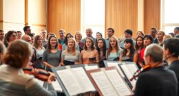 participating in musical groups