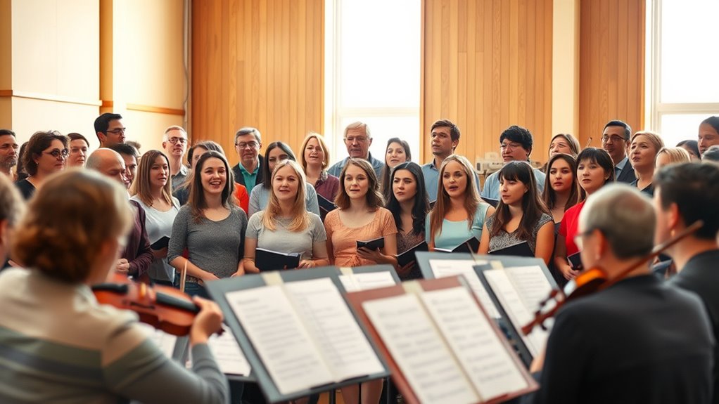 participating in musical groups