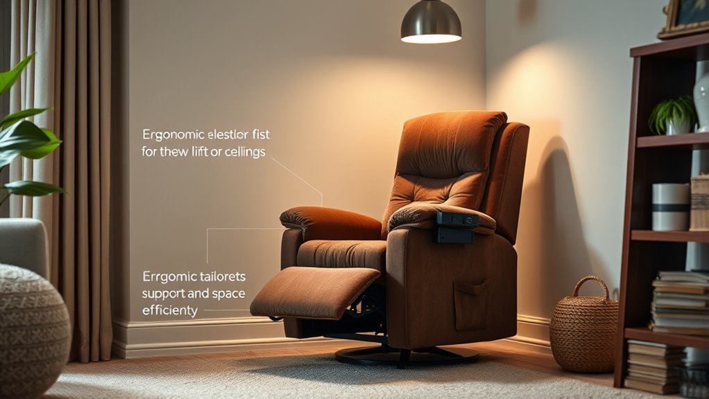 petite recliner comfort features