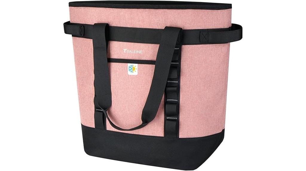 pink large insulated cooler