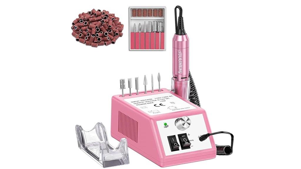 pink professional nail drill