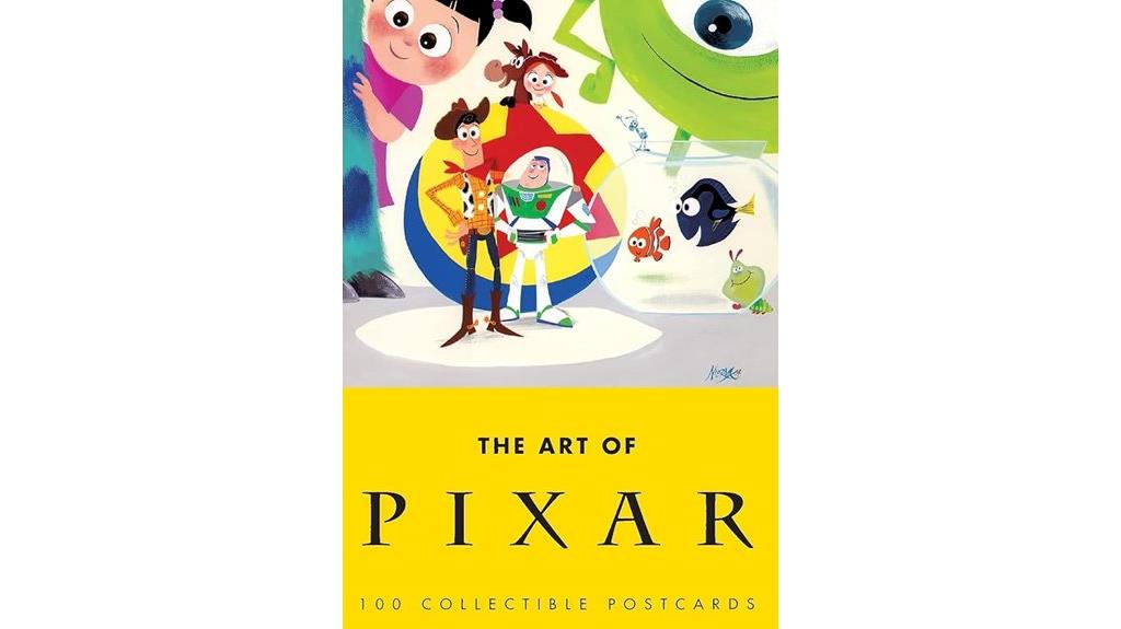 pixar postcards collectible art
