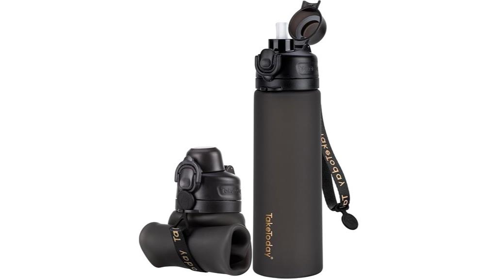 portable 20oz collapsible water bottle