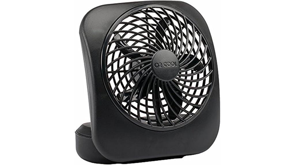 portable 5 inch battery fan