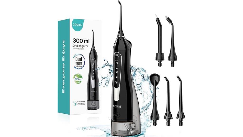 portable cordless dental flosser