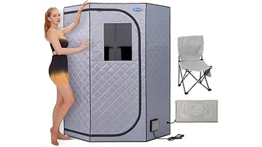 portable grey infrared sauna