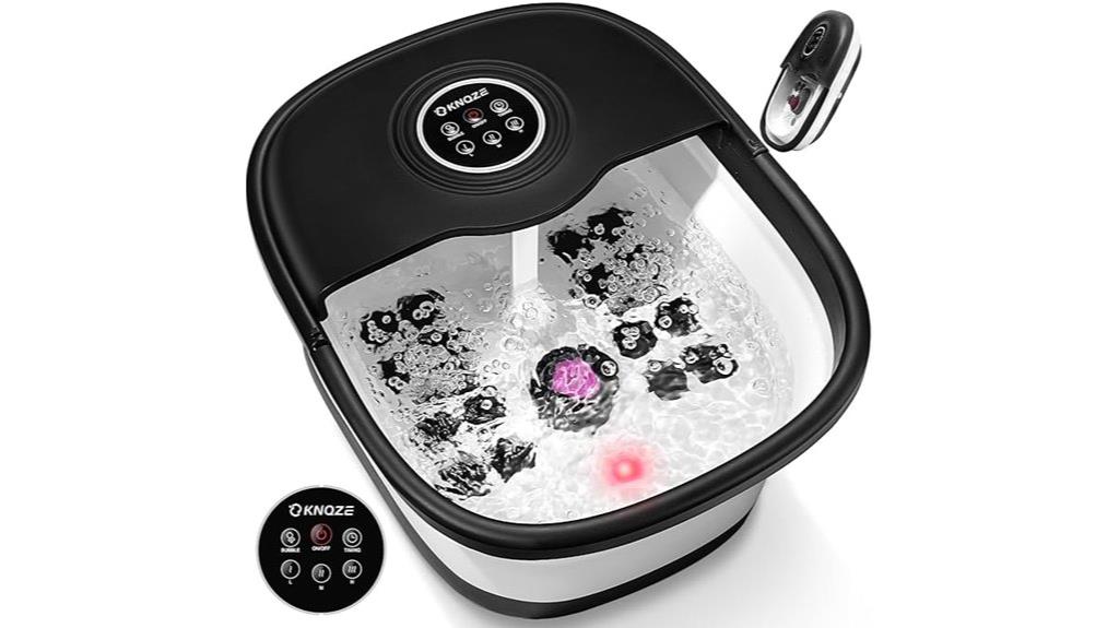 portable heated bubble foot spa