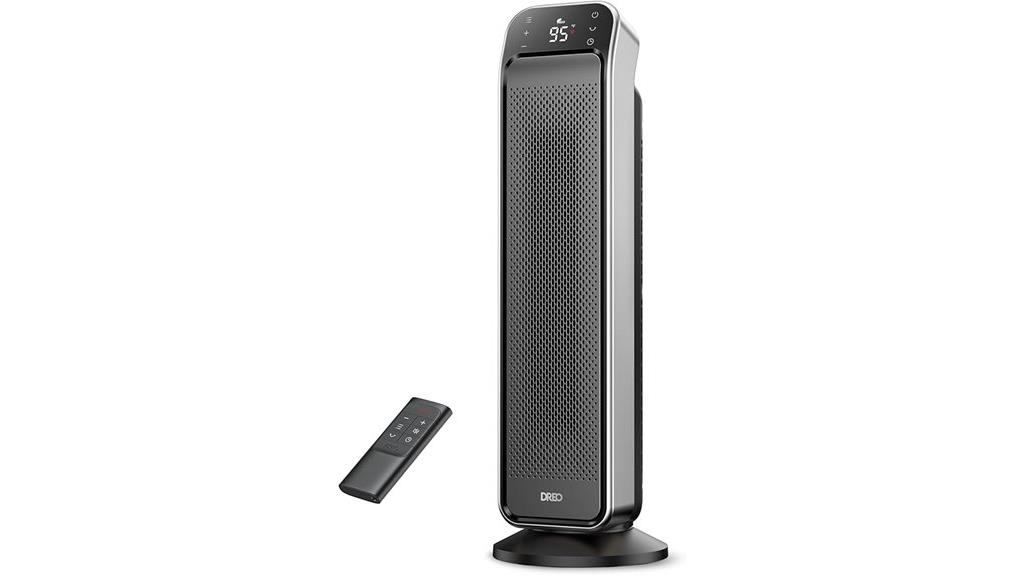 portable heater with remote