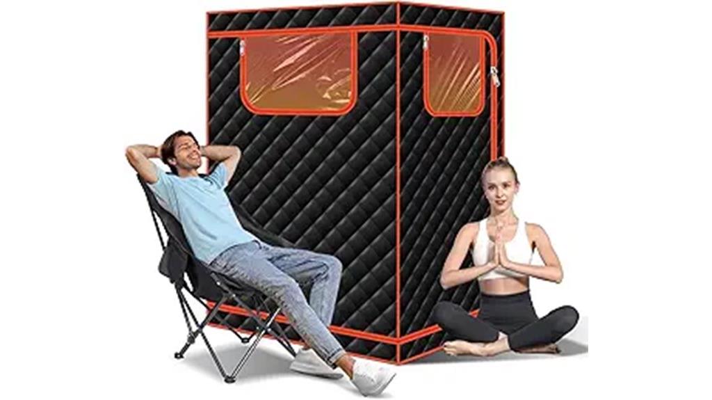 portable infrared sauna for two