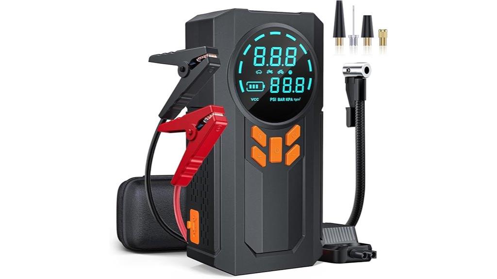 portable jump starter compressor