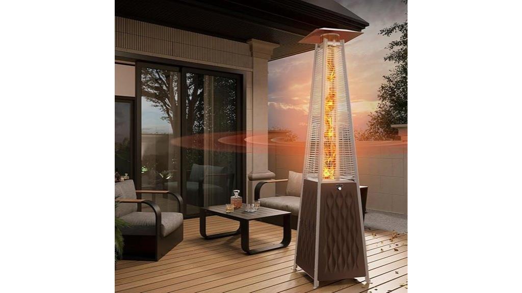 portable pyramid patio heater