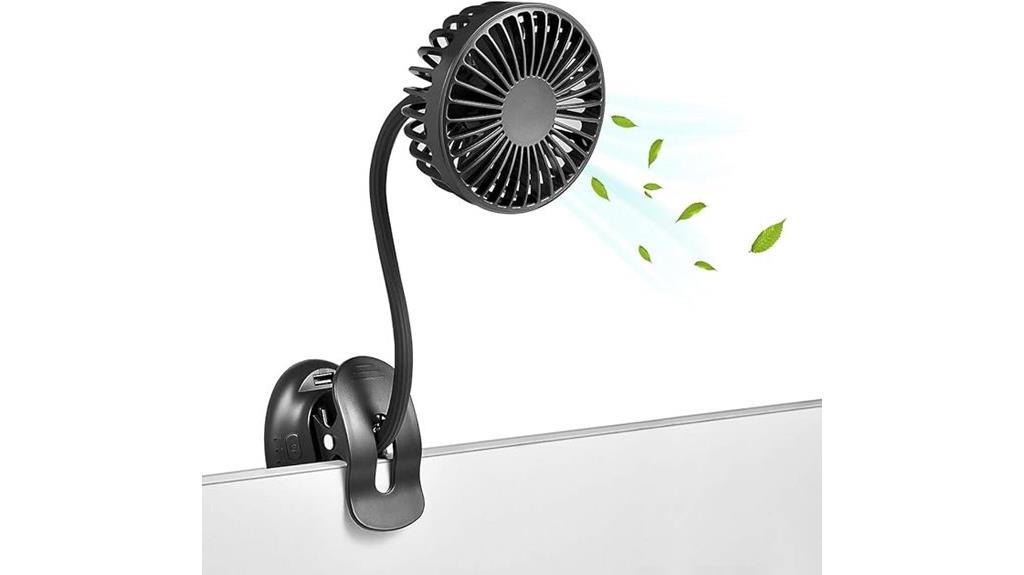 portable rechargeable clip fan